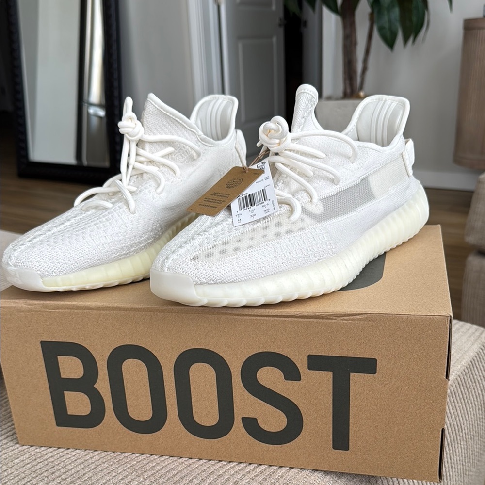 Yeezy Boost 350 V2 White Athletic Shoes